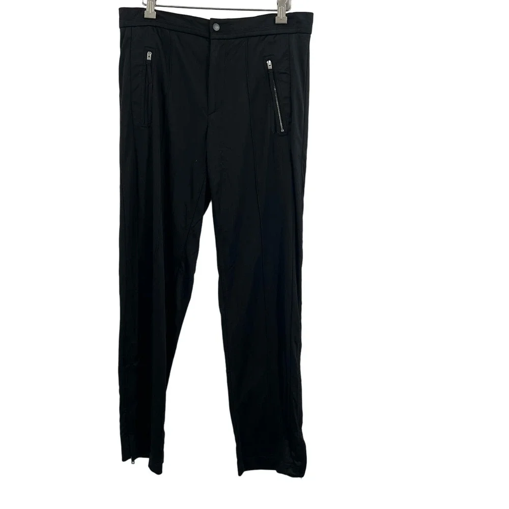 Rag & Bone Black‎ Satin Zipper Detail Pant Size 6